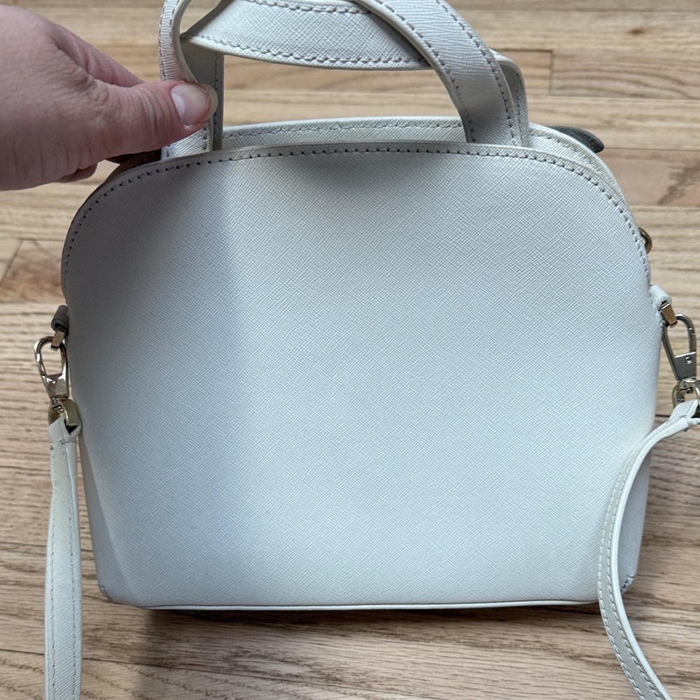 Kate Spade Owl Novelty Purse Gray and White Crossbody Bag - Picture 6 of 13